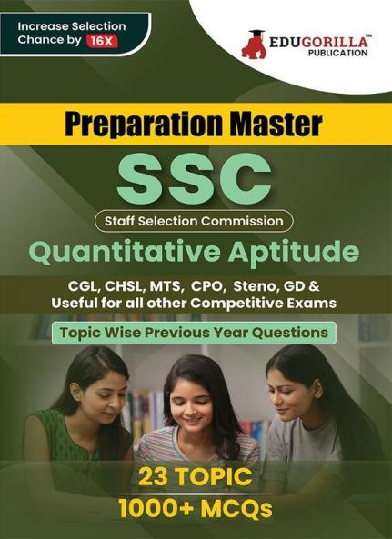 Preparation Master SSC Quantitative Aptitude : Topic-wise Previous Year Questions (PYQ) 2023 (English Edition) - 23 Solved Tests Useful for MTS CHSL CGL CPO Stenographer and Other SSC Exams