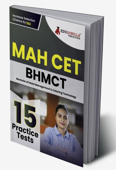 MAH BHMCT CET Exam Book 2023 : Bachelor of Hotel Management and Catering Technology - 15 Practice Tests (1500 Solved Questions) with Free Access to Online Tests