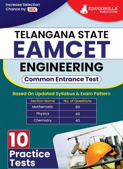 TS EAMCET 2024 : Engineering Exam (English Edition) | Telangana State Engineering Agricultural and Medical Common Entrance Test | 10 Practice Tests (1600 Solved MCQs) | Free Access To Online Tests