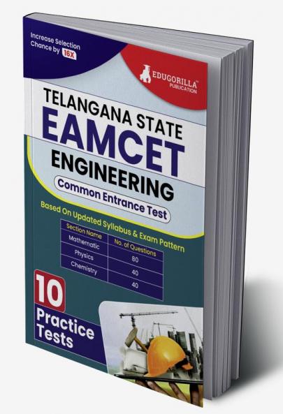 TS EAMCET 2024 : Engineering Exam (English Edition) | Telangana State Engineering Agricultural and Medical Common Entrance Test | 10 Practice Tests (1600 Solved MCQs) | Free Access To Online Tests