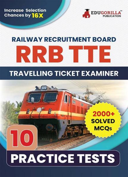 RRB TTE : Travelling Ticket Examiner Recruitment Exam Book 2024 (English Edition) | Railway Recruitment Board | 10 Practice Tests (2000 Solved MCQs) with Free Access To Online Tests