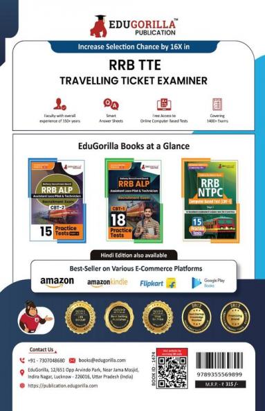 RRB TTE : Travelling Ticket Examiner Recruitment Exam Book 2024 (English Edition) | Railway Recruitment Board | 10 Practice Tests (2000 Solved MCQs) with Free Access To Online Tests