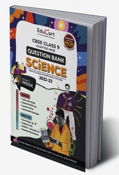 Educart CBSE Class 9 SCIENCE Question Bank Book for 2022-23 (Includes Chapter wise Theory & Practice Questions 2023)