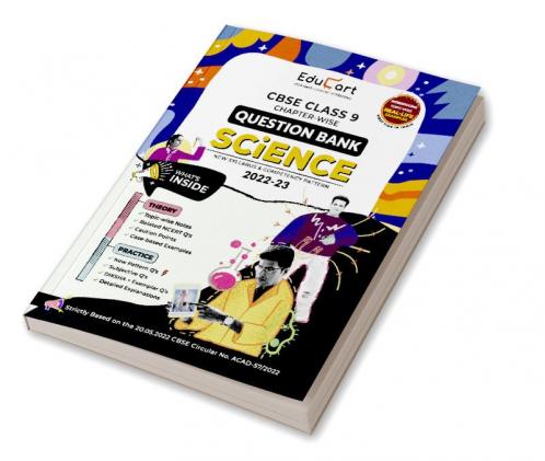 Educart CBSE Class 9 SCIENCE Question Bank Book for 2022-23 (Includes Chapter wise Theory & Practice Questions 2023)