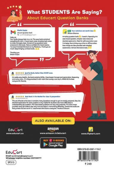 Educart Term II CBSE Class 12 English Core Question Bank