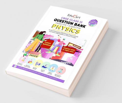 Educart CBSE Class 12 Physics Question Bank Book For 2022-23