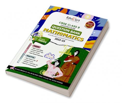 Educart CBSE Class 9 MATHEMATICS Question Bank Book for 2022-23 (Includes Chapter wise Theory & Practice Questions 2023)