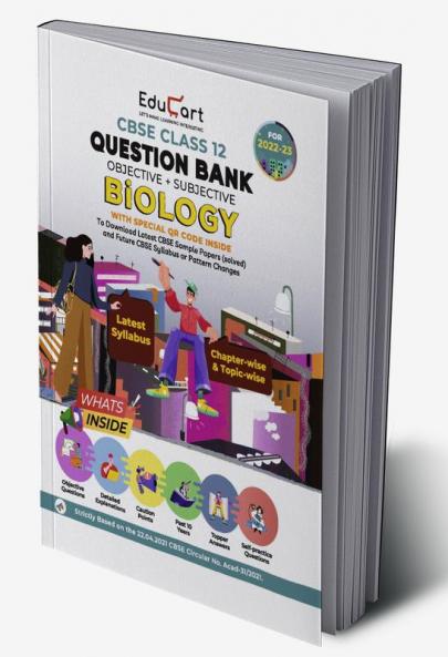 Educart CBSE Class 12 Biology Question Bank Book For 2022-23