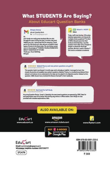 Educart CBSE Class 12 English Question Bank Book For 2022-23