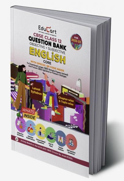 Educart CBSE Class 12 English Question Bank Book For 2022-23