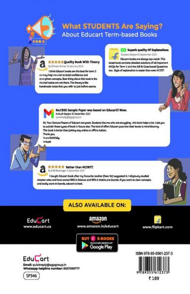 Educart Term 2 Chemistry Class 12 Subjective Sample Paper (Based on the CBSE Term-2 Subjective Sample Paper of 14 Jan 2022)