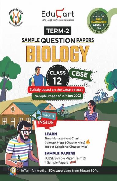 Educart CBSE Term 2 Biology Class 12 Sample Papers Book 2022