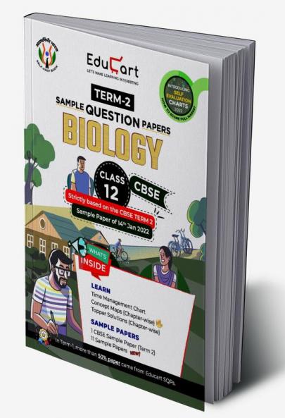 Educart CBSE Term 2 Biology Class 12 Sample Papers Book 2022
