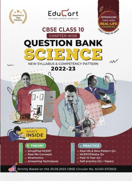 Educart CBSE Class 10 SCIENCE New Question Bank Book For 2022-23 (Includes Past Years Latest Syllabus and Pattern) (Sanjiv Sir)