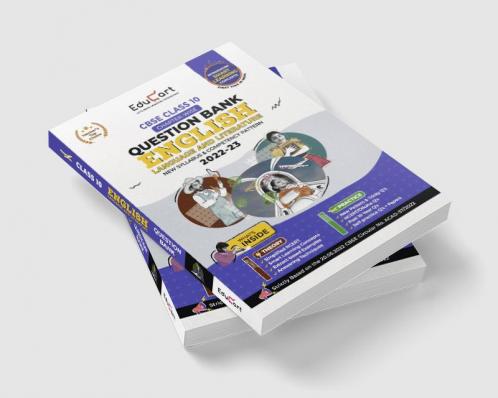 Educart CBSE Class 10 ENGLISH Language and Literature New Question Bank Book For 2022-23 (Includes Past Years Latest Syllabus and Pattern)