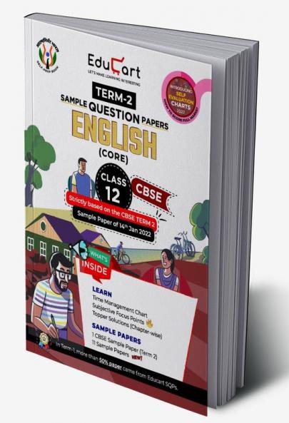 Educart Term 2 English Core Class 12 Subjective Sample Paper (Based on the CBSE Term-2 Subjective Sample Paper of 14 Jan 2022)