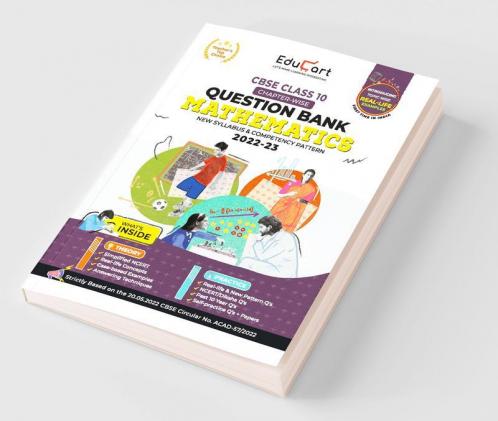 Educart CBSE Class 10 MATHEMATICS New Question Bank Book For 2022-23 (Includes Past Years Latest Syllabus and Pattern)