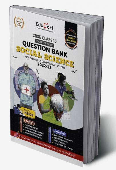 Educart CBSE Class 10 SOCIAL SCIENCE New Question Bank Book For 2022-23 (Includes Past Years Latest Syllabus and Pattern)