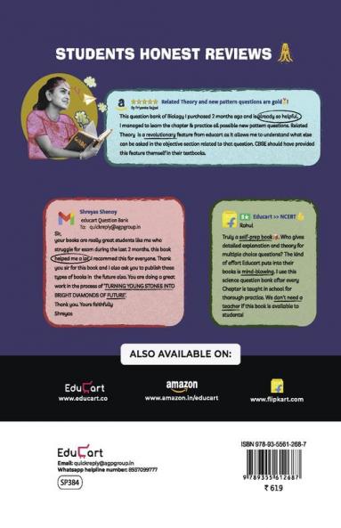 Educart CBSE Class 12 CHEMISTRY New Question Bank Book For 2022-23 (Includes Past Years Latest Syllabus and Pattern)