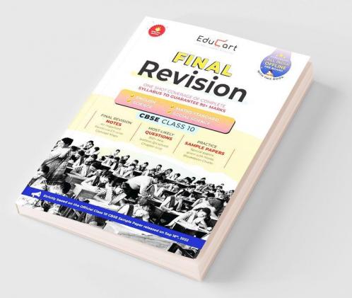 Educart CBSE Class 10 Final Revision Book for 2023 - Maths Standard + Science + SST + English (Includes access to All India Offline Pre-board Exam 2022-23)