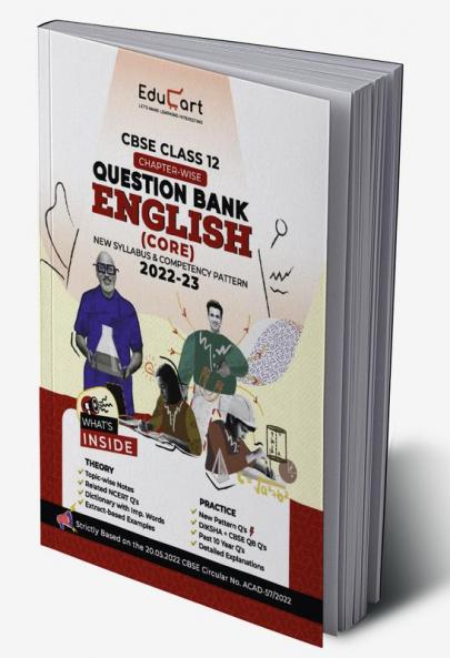 Educart CBSE Class 12 ENGLISH CORE New Question Bank Book For 2022-23 (Includes Past Years Latest Syllabus and Pattern)