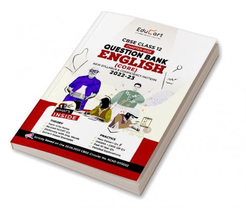 Educart CBSE Class 12 ENGLISH CORE New Question Bank Book For 2022-23 (Includes Past Years Latest Syllabus and Pattern)