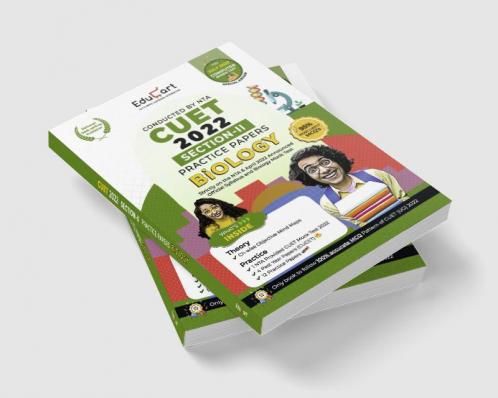 Educart NTA CUET Biology Section II Practice Papers Book for July 2022 Exam (Strictly based on the Latest Official CUET-UG Mock Test 2022)