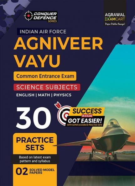 Examcart Indian Airforce (Agniveer Vayu) Science (X Group) Practice Sets For 2023 Exams in English
