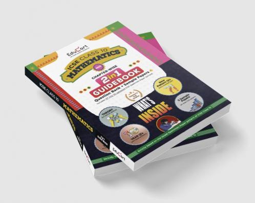 Educart ICSE Class 10 Maths Guidebook 2022-23 Question Bank + Sample Papers 2023 Exam (Including Previous 10 Years Questions)