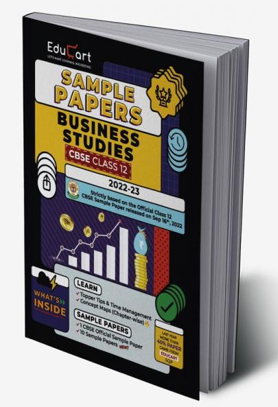 Educart CBSE Class 12 Sample Papers 2022-23 BUSINESS STUDIES (With Exclusive Topper Tips and Marks breakdown for 2023 Exams)