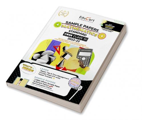 Educart CBSE Class 10 MATHEMATICS STANDARD Sample Papers 2023 (With Exclusive Topper Answers and Marks breakdown 2022-23)