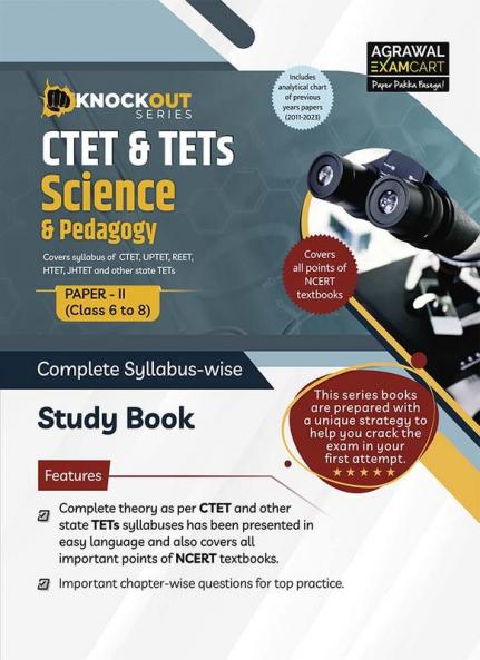Examcart CTET & TETs Science and Pedagogy (Paper-2) Study Book for 2024 Exams in English