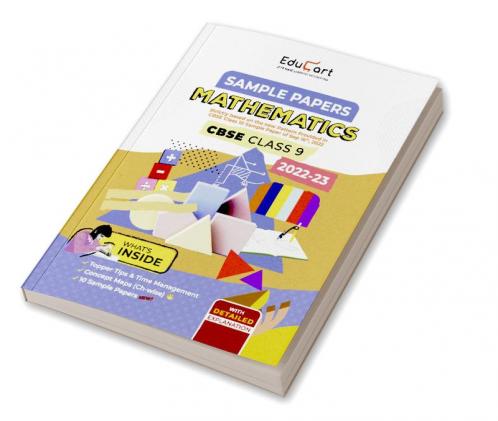 Educart CBSE Class 9 MATHEMATICS Sample Papers 2022-23 (With Detailed Explanation Topper Tips & Time Management for 2023 Exams)