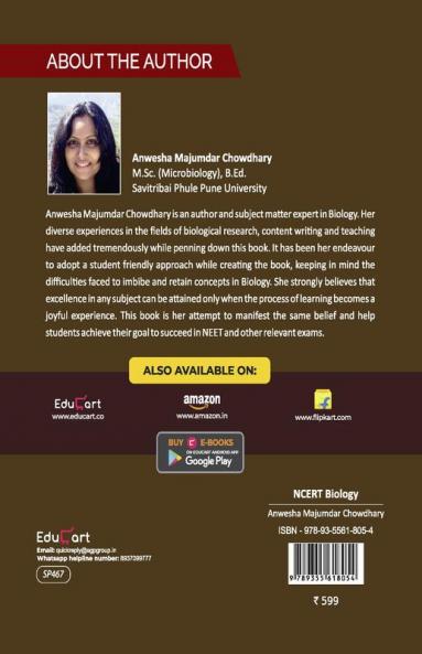 Educart NCERT BIOLOGY – Volume 2 for NEET-AIIMS and Other Entrance Exams 2023 (A Complete Simplified NCERT Book with Collection of all important Chapter-wise MCQ’s)