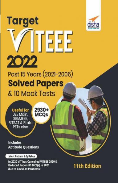 Target VITEEE 2022 - Past 15 Years (2021 - 2006) Solved Papers & 10 Mock Tests 11th Edition