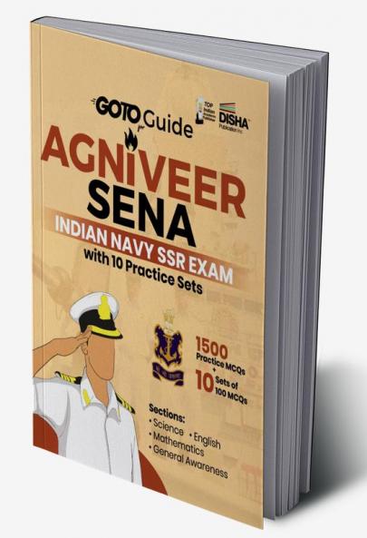 Disha GoTo Guide for AGNIVEER SENA Indian Navy SSR Exam with 10 Practice Sets