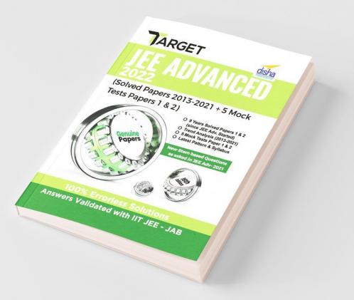 Target JEE Advanced 2022 (Solved Papers 2013 - 2021 & 5 Mock Tests Papers 1 & 2)