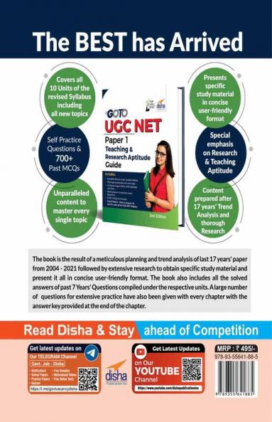 GO TO UGC NET Paper 1 Teaching & Research Aptitude Guide 2nd Edition