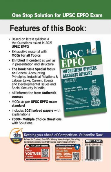 UPSC EPFO (Enforcement Officers/ Accounts Officers) Exam Guide 2nd Edition