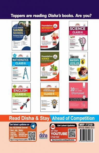 8 Years AISSEE Class 6 Sainik School Entrance Exam Year-wise Solved Papers (2022 - 2015) with 5 Mock Tests 3rd Edition
