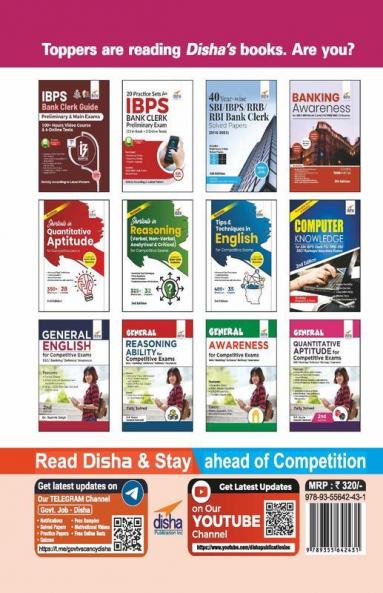 11 Years IBPS Clerk Preliminary & Mains Year-wise Solved Papers (2022 - 2011) 4th Edition