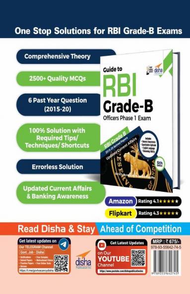 Guide to RBI Grade B Officers Phase I Exam - 5th Edition