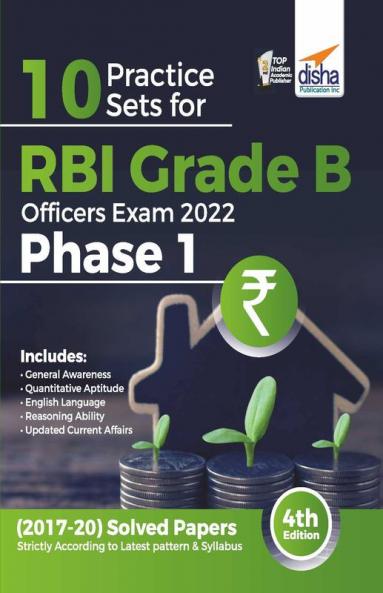 10 Practice Sets for RBI Grade B Officers Exam 2022 Phase 1 - 4th Edition [Paperback] Disha Experts