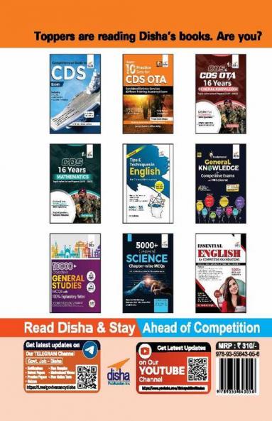 Target CDS OTA - 5 Solved Papers (2022 - 2020) & 5 Mock Papers