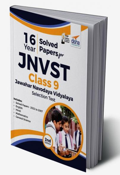 16 Year Solved Papers for JNVST Class 9 Jawahar Navodaya Vidyalaya Selection Test - 2nd Edition