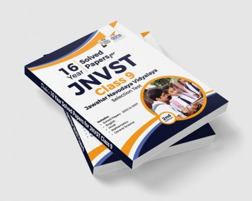 16 Year Solved Papers for JNVST Class 9 Jawahar Navodaya Vidyalaya Selection Test - 2nd Edition
