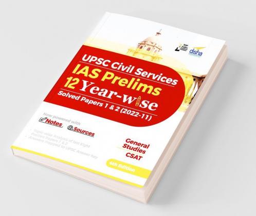 Disha UPSC Civil Sercices IAS Prelims 12 Year-wise Solved Papers 1 & 2 (2022 - 11) 4th Edition Disha Experts [Paperback] Disha Experts