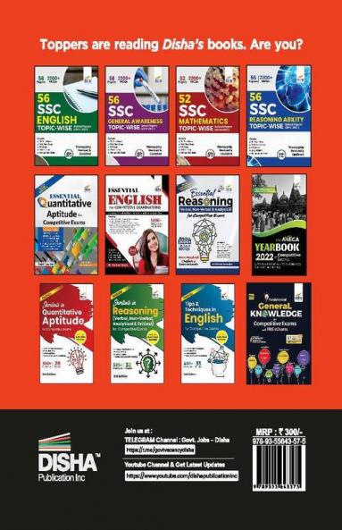 15 Practice Sets for SSC Stenographer Grade C & D Exam with 2020 - 2021 Previous Year Solved Papers & 3 Online Tests 3rd Edition