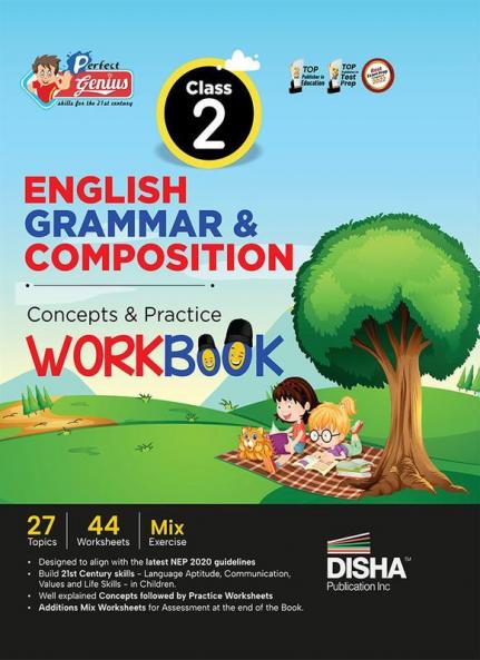 Perfect Genius Class 2 English Grammar & Composition Concepts & Practice Workbook | Follows NEP 2020 Guidelines