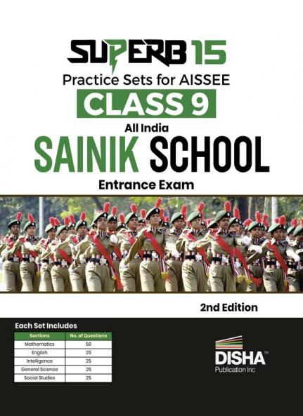 SuperB 15 Practice Sets for AISSEE Class 9 All India SAINIK School Entrance Exam 2nd Edition